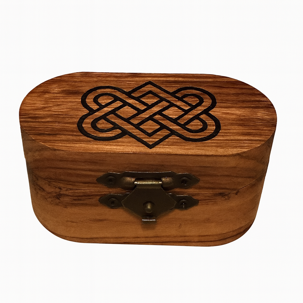 Wood Guitar Pick Box with 5 Wooden Picks – Handmade Guitar Accessory Gift