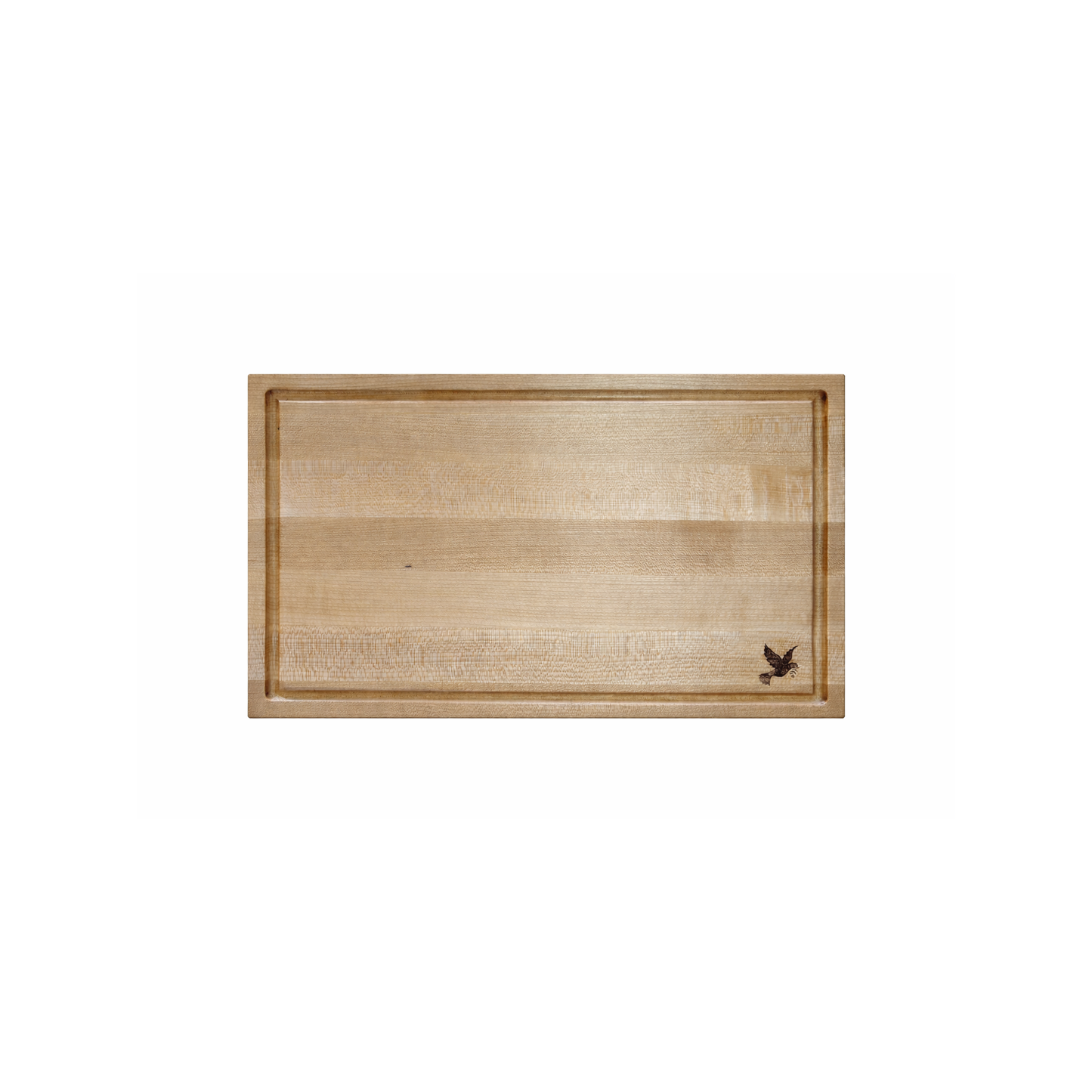 Handcrafted Maple Cutting Board with Juice Groove | Seagrass & Wood Signature Board | 12x18 Hardwood Charcuterie Board
