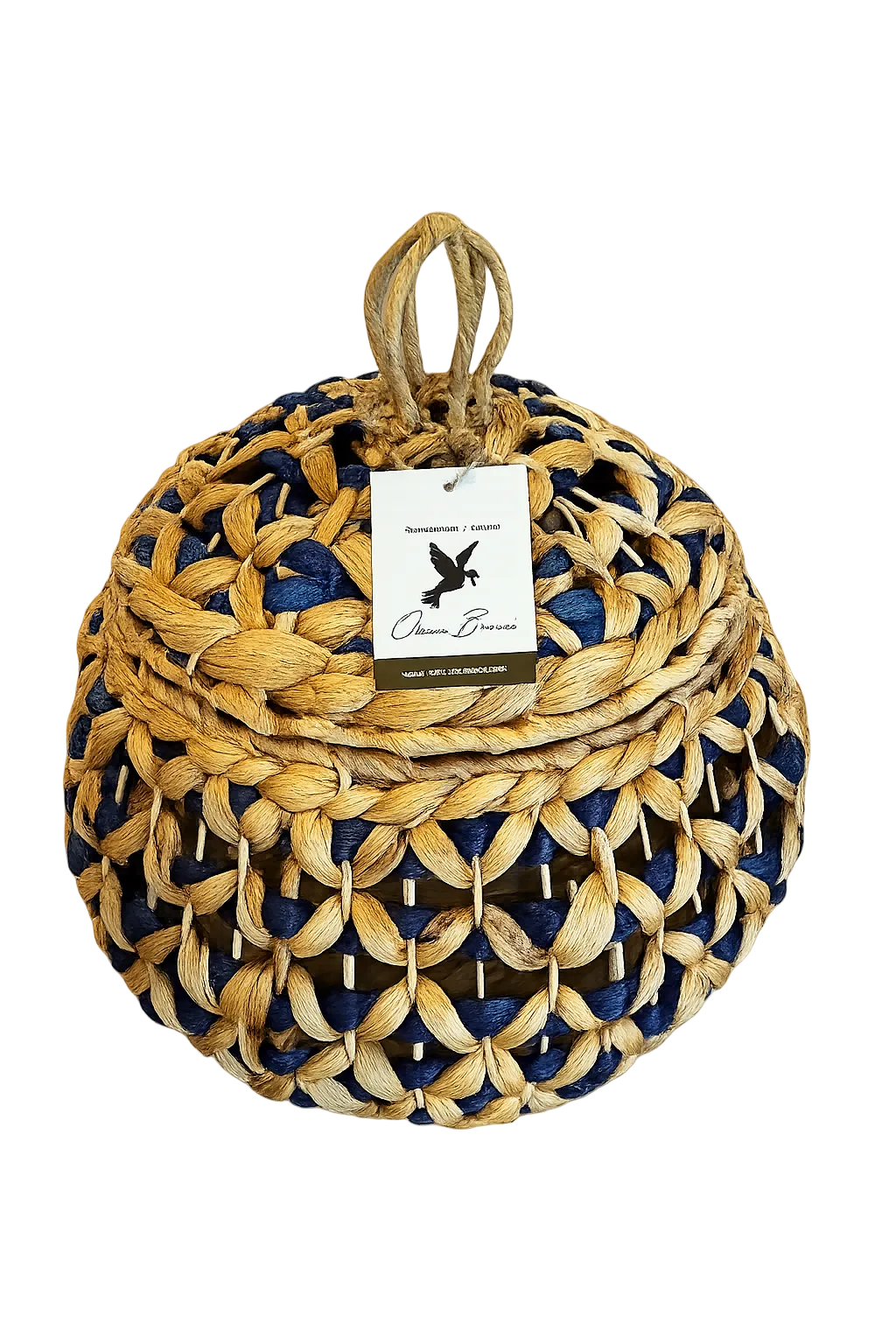 Handwoven Seagrass Baskets with Lids – Natural Storage Baskets (2 Sizes)