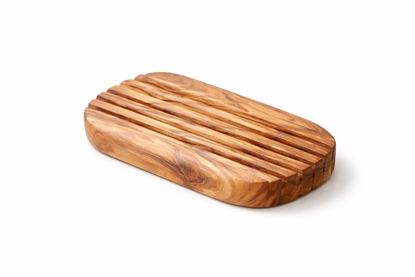Olive Wood Soap Dish – Handcrafted Natural Drainage Tray