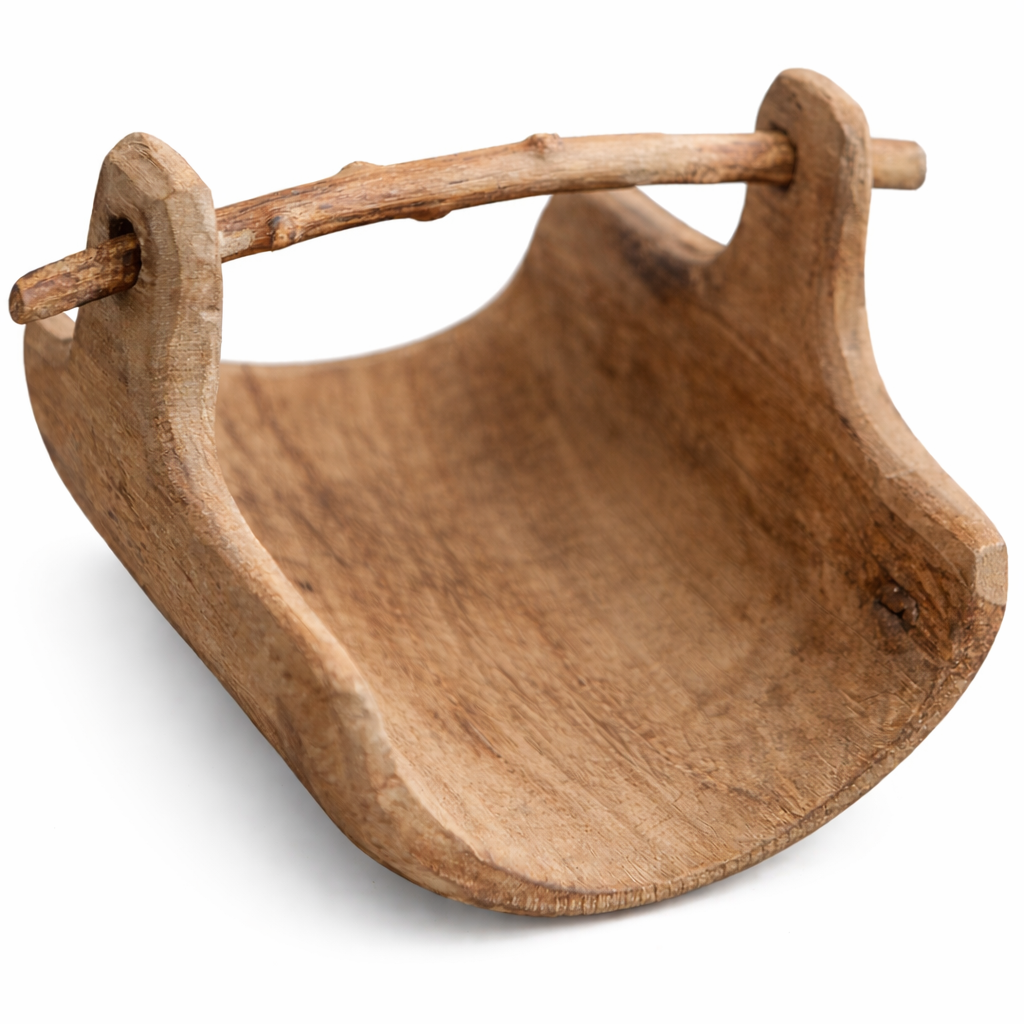 Rustic Wooden Basket