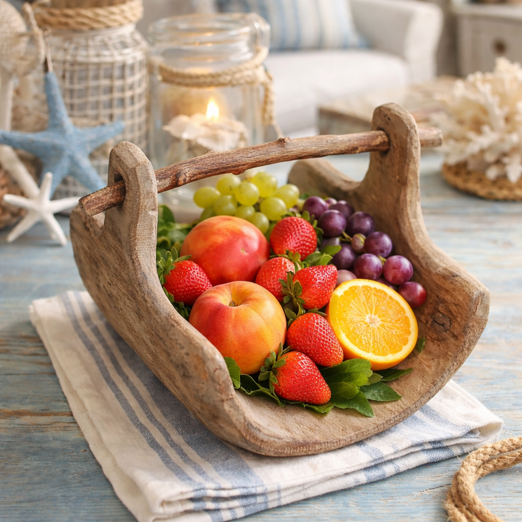 Rustic Wooden Basket